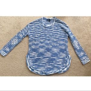 New Directions blue and white sweater